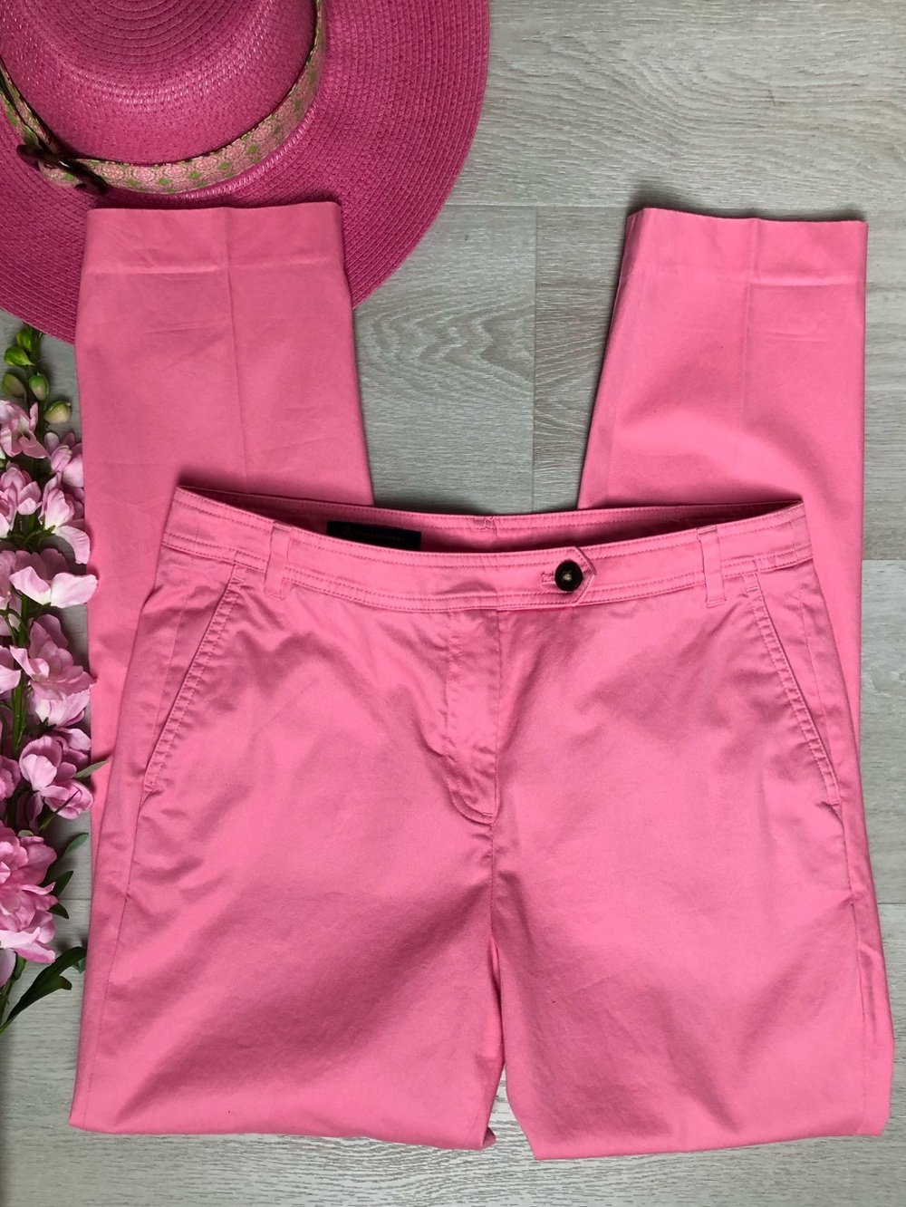 Brooks Brothers Pink Preppy Ankle Pants Size 8